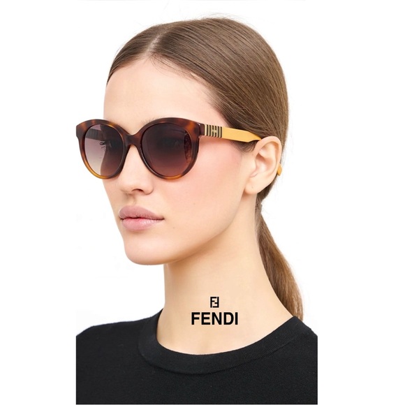 Fendi Accessories - Fendi Cat Eye Women's Brown Sunglasses